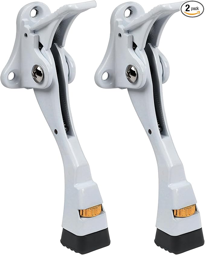 2 Packs Heavy Duty Kickdown Door Stopper, One Touch Adjustable Kickdown Door by ENYZTBI