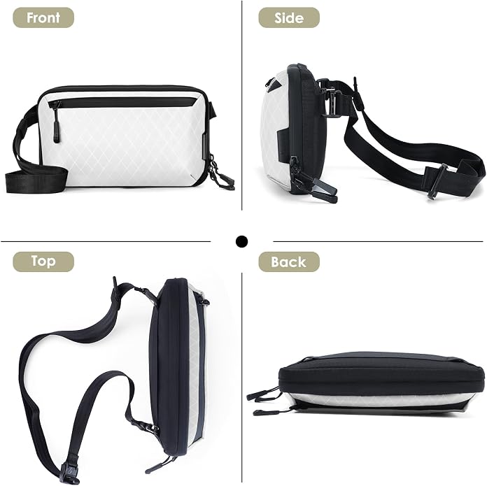 Electronics Organizer Tech Travel Pouch – Waterproof Nylon Diamond Quilted & - Image 5
