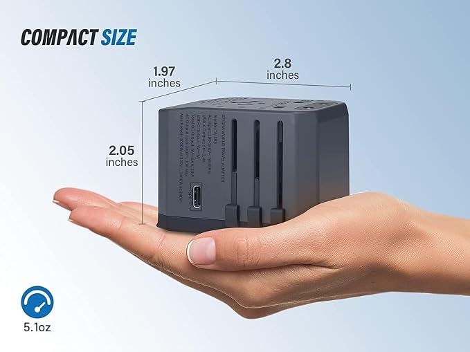 EPICKA Universal Travel Adapter, European Travel Plug Adapter - Image 6
