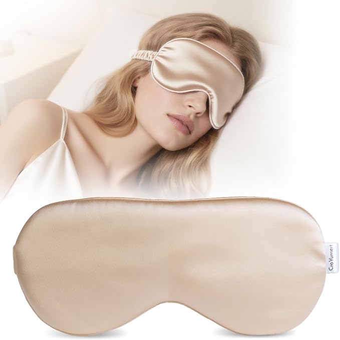 Pure 22 Momme 6A Grade Mulberry Silk Sleep Mask by CroYumert
