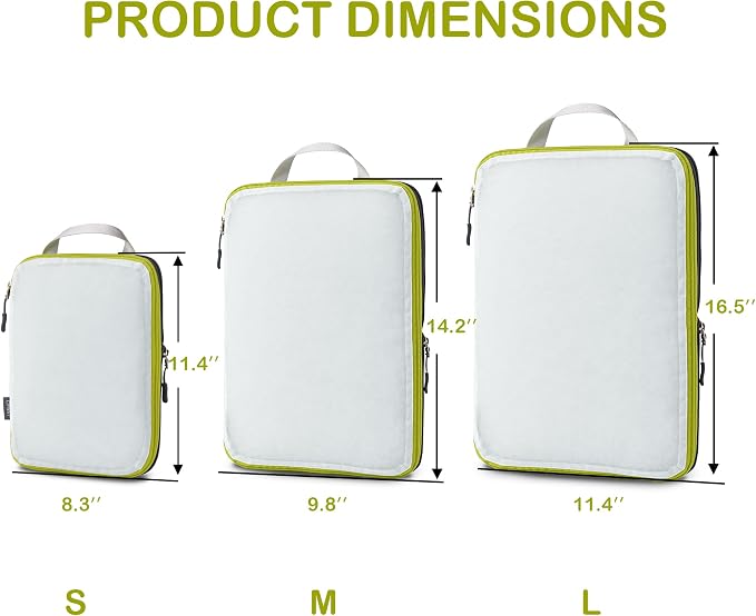 Cipway Mesh Compression Packing Cubes, Ultralight See Through Luggage Organizer - Image 5