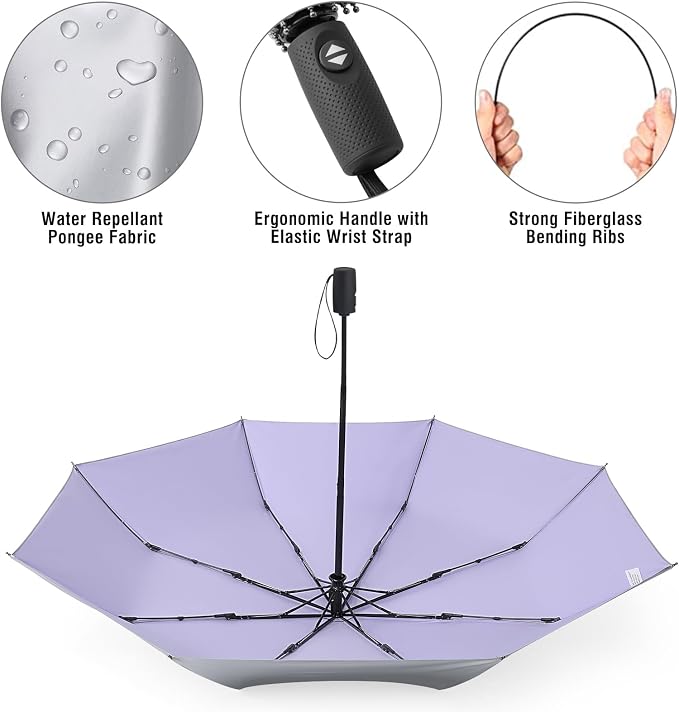 G4Free UPF 50+ UV Protection Large Travel Umbrella 42/46 Inch Auto Open Close - Image 7