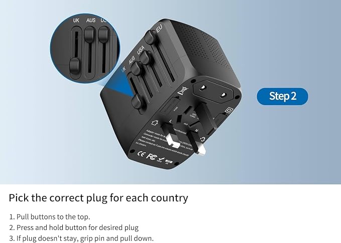International Travel Adapter Voltage Converter Steps Down 220V to 110V - Image 6
