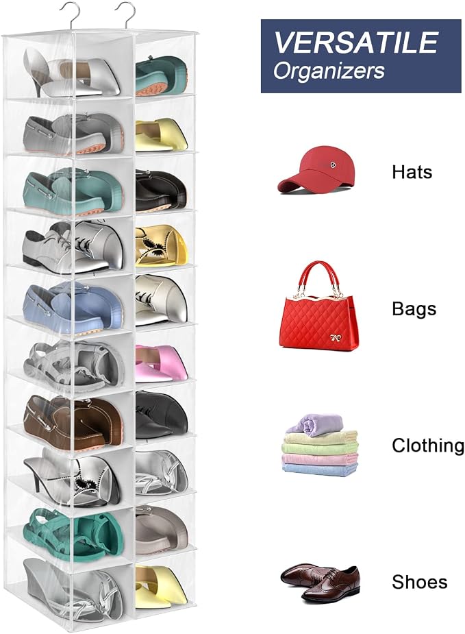 coastal rose Hanging Shoe Organizer - Image 4