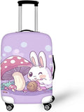 Cute Bunny Rabbit Luggage Covers Fit 22-25 Inch Universal Thickness Suitcase by Dremagia
