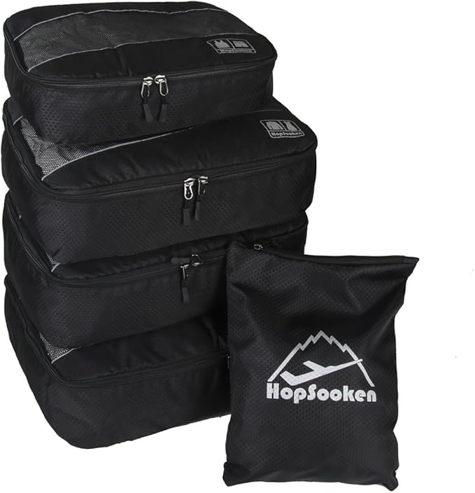 5 Set Packing Cubes for Travel Large Suitcase Luggage Organizer Bags Travel by HOPSOOKEN
