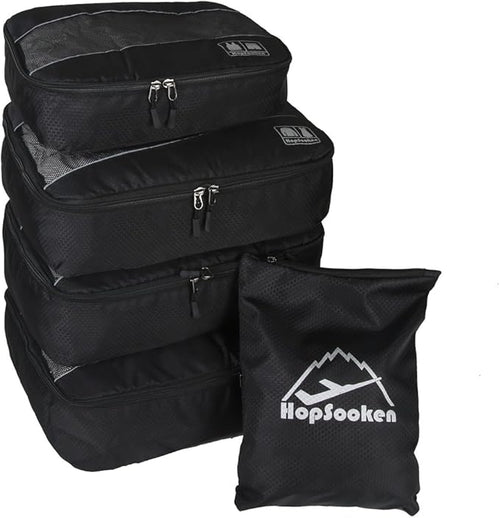5 Set Packing Cubes for Travel Large Suitcase Luggage Organizer Bags Travel by HOPSOOKEN