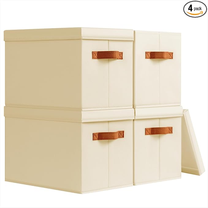 Storage Bins with Lids by Homsorout