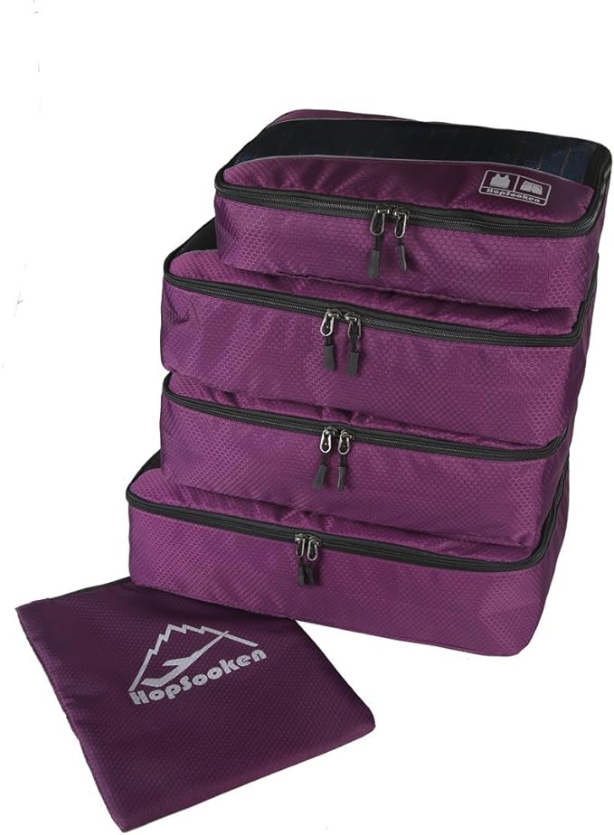 5 Set Packing Cubes for Travel Large Suitcase Luggage Organizer Bags Travel - Image 3