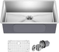 Kraus KHU100-32 Standart PRO 16 Gauge Undermount Single Bowl Stainless Steel by KRAUS