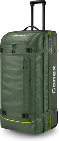 Gonex Rolling Duffle Bag with Wheels, 100L Water Repellent Large Wheeled Travel by Gonex