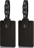 Premium Genuine Leather Luggage Tags by TESKYER