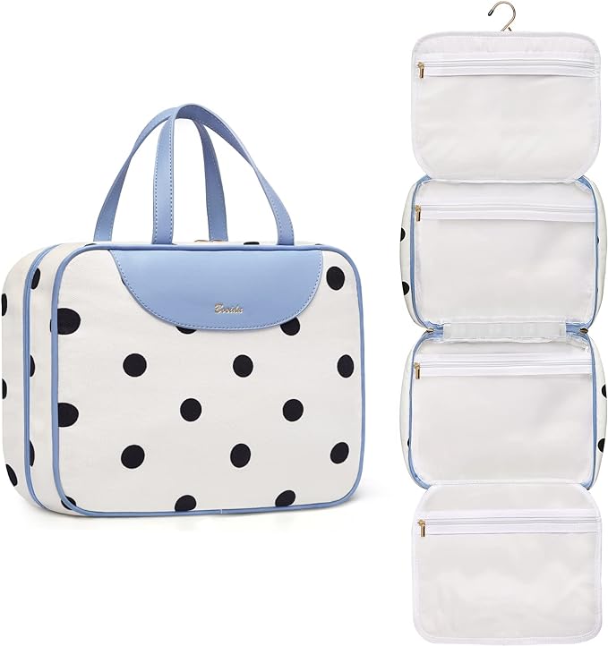 Hanging Travel Toiletry Bag, Large Capacity Cosmetic Travel Toiletry Organizer by Bosidu