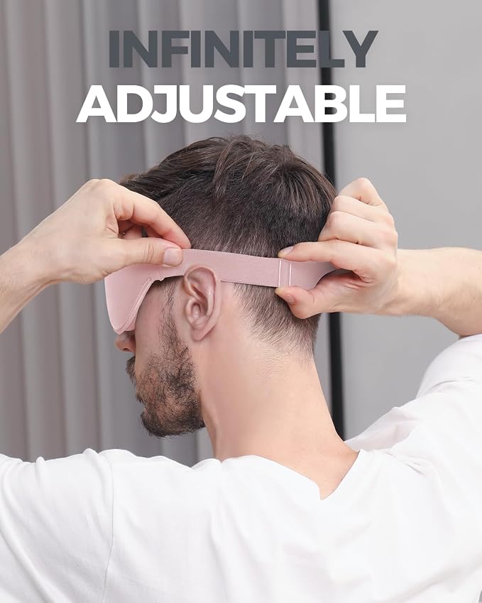 MZOO Luxury Sleep Mask for Back, Side Sleeper, Complete Light Blocking Sleeping - Image 6