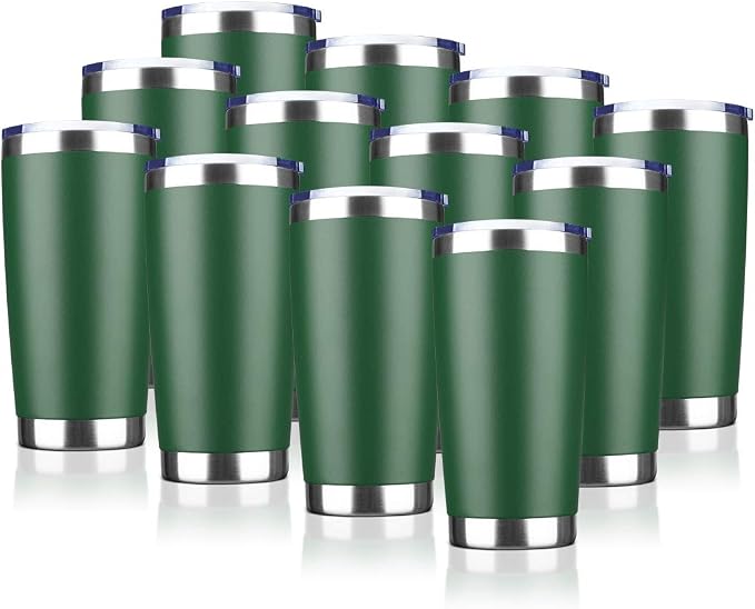 20oz Tumbler Bulk Stainless Steel Vacuum Insulated Tumblers by VisittheEcoMozz