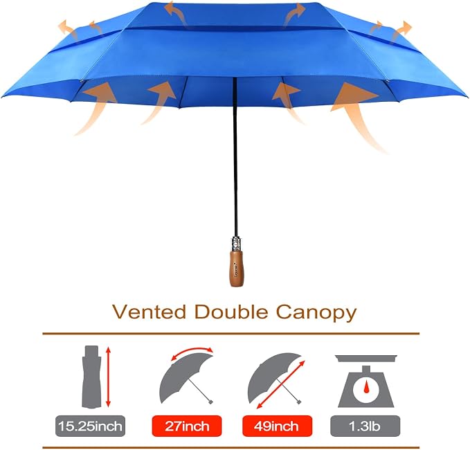 Lejorain Large Folding Golf Umbrella - Image 2