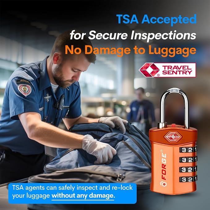Forge Travel Lock, TSA Approved Luggage Locks - Image 2