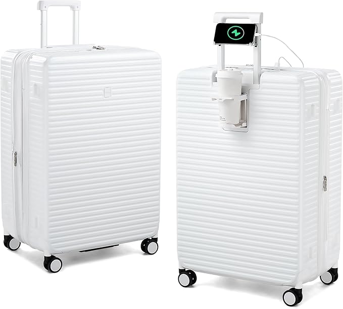28 Inch Luggage Hard Shell Suitcases, Expandable Travel Checked Luggage 28 Inch by HanTrip