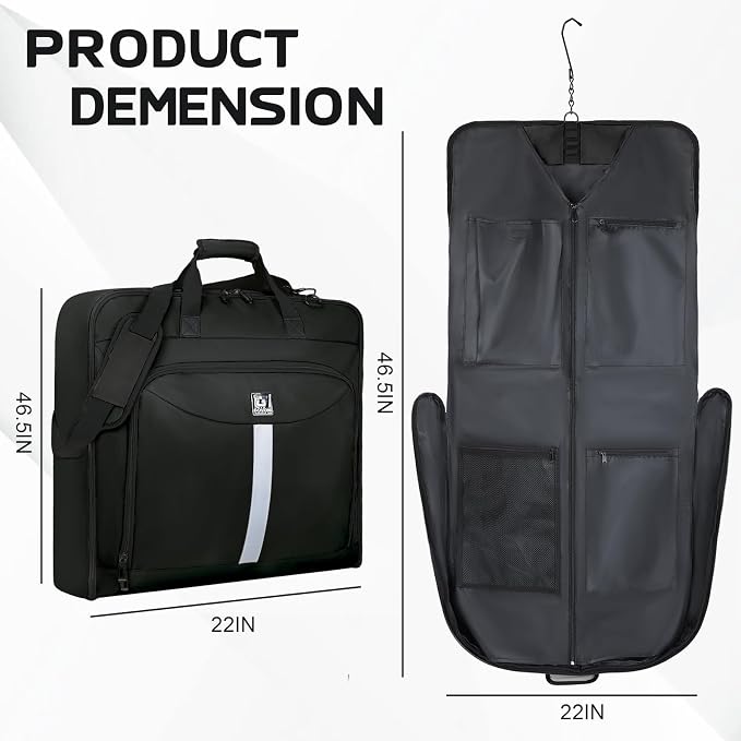 Garment Bags for travel, Hanging clothes Bag for Men Women, Suit Bags - Image 2