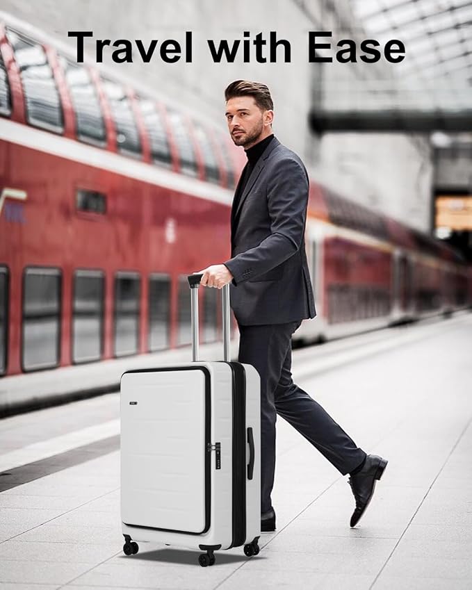 Expandable Checked Luggage, 28 Inch Luggage - Image 9