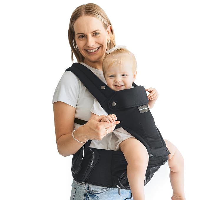 Momcozy Baby Carrier with Hip Seat, 2-in-1 Forward-Facing Carry by Momcozy
