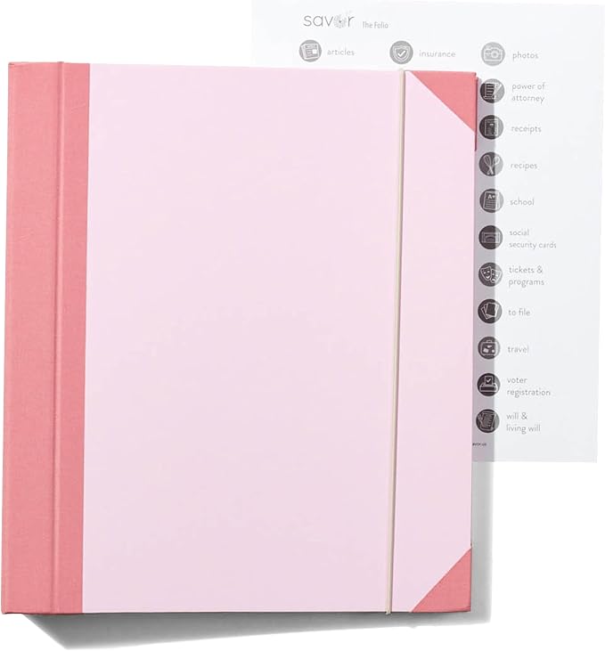Savor | 2025 Edition The Folio™ Document Organizer | Custom Dyed Cloth-Bound - Image 2
