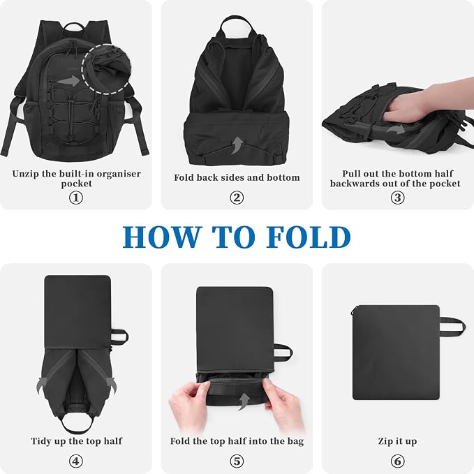 ZOMFELT Hiking Backpack for Women Men, 20L Lightweight Packable Backpack for - Image 7