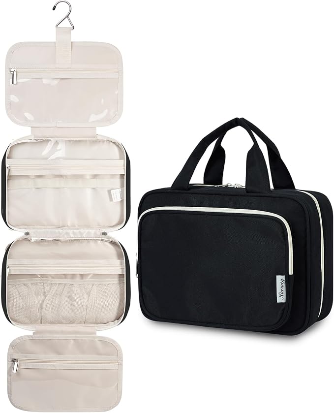 Narwey Hanging Toiletry Bag for Women Travel Makeup Bag Organizer Toiletries by Narwey