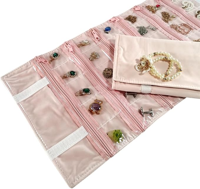 Travel Jewelry Roll Bag Portable Organizer Pouch - Image 7