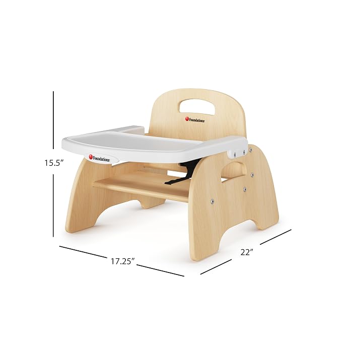 Foundations Easy Serve 5" Wood Feeding Chair - Image 2