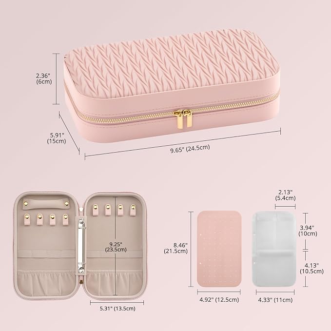 Lolalet Travel Jewelry Organizer, Jewelry Storage Case - Image 6