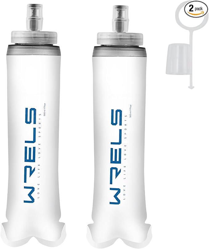 Soft Flasks Soft Running Water Flask Collapsible Soft Water Bottles Small by WRELS