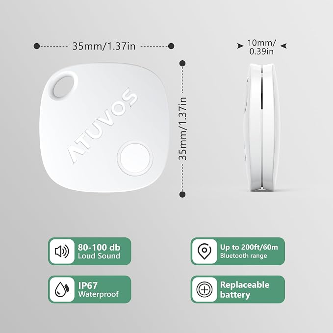 ATUVOS Air Tracker Tags-2 Pack, Item Finders - Image 8