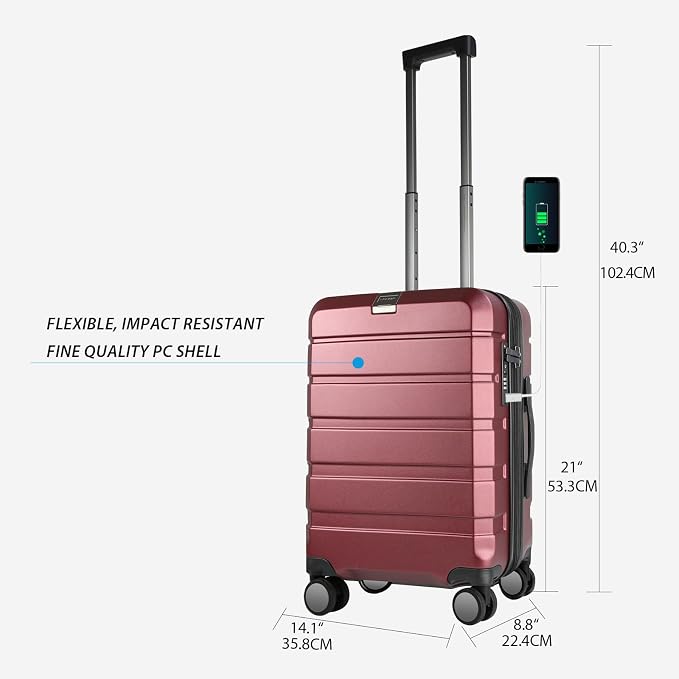 KROSER Hardside Expandable Carry On Luggage - Image 2