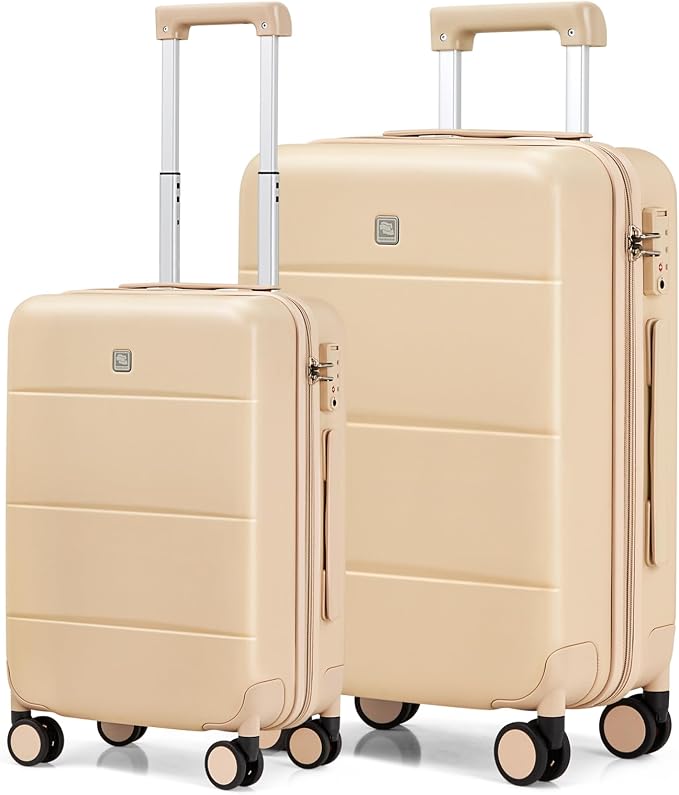 Hanke Hard Shell Luggage Sets 2 piece Large Suitcase Tsa Luggage Hard Shell by Hanke