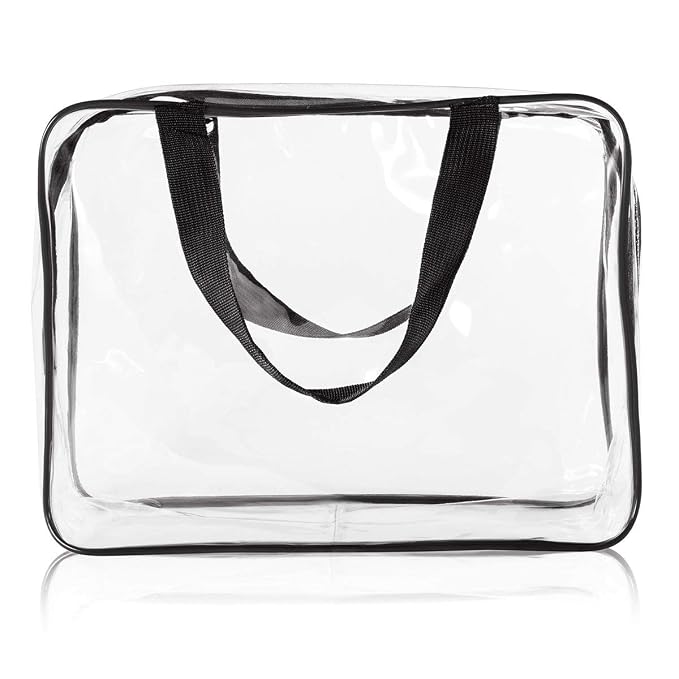 5Pcs Crystal Clear PVC Travel Toiletry Bag Kit - Image 8