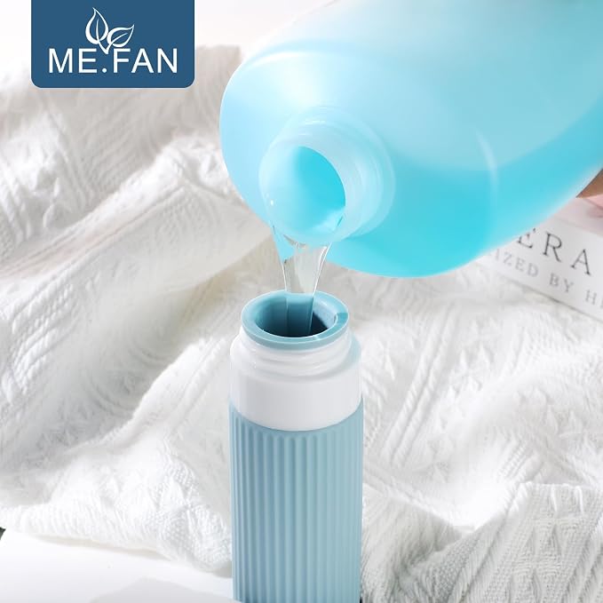ME.FAN Travel Bottles for Toiletries, TSA Approved 3oz Silicone Journey Size - Image 4