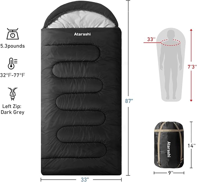 Atarashi Camping Sleeping Bag- 4 Seasons - Image 2