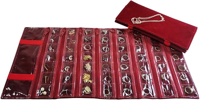 Travel Jewelry Roll Bag Portable Organizer Pouch - Image 5