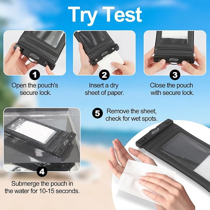 AiRunTech Large Waterproof Phone Pouch, River Lake Essential Accessories - Image 9