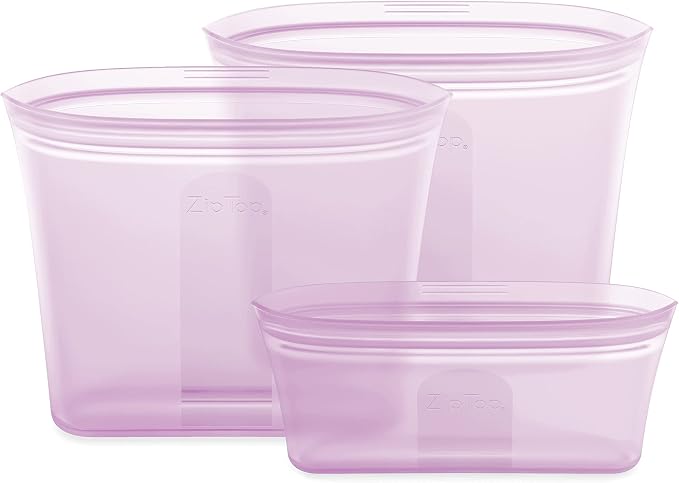 Zip Top Reusable Food Storage Bags | 3 Bag Set - Image 2