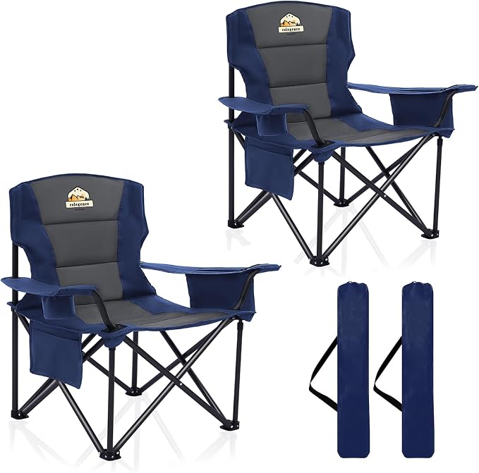 Oversized Camping Chairs 2 Pack by ColegenceOutdoor