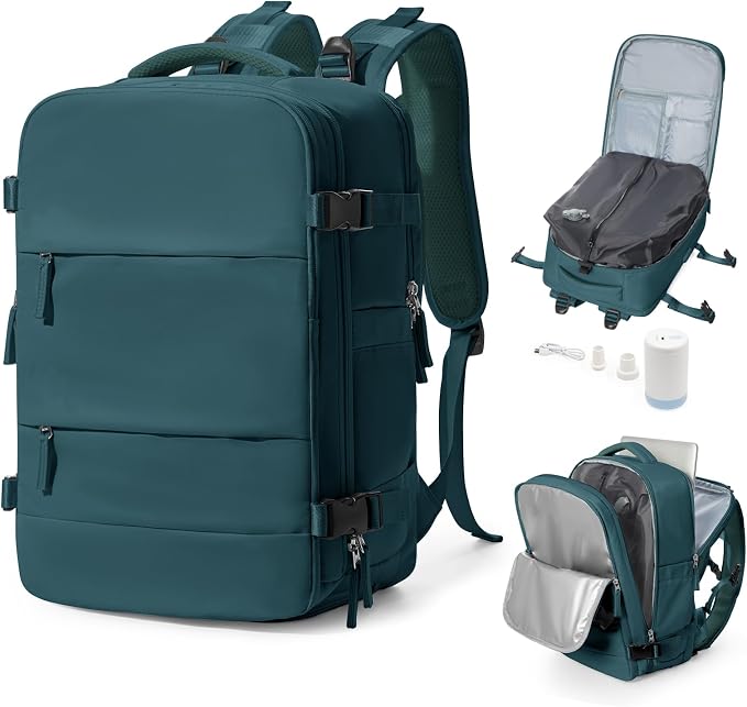 Vacuum Backpack Travel With Pump, Mochila De Viaje Compresion Al Vacio by bergsalz