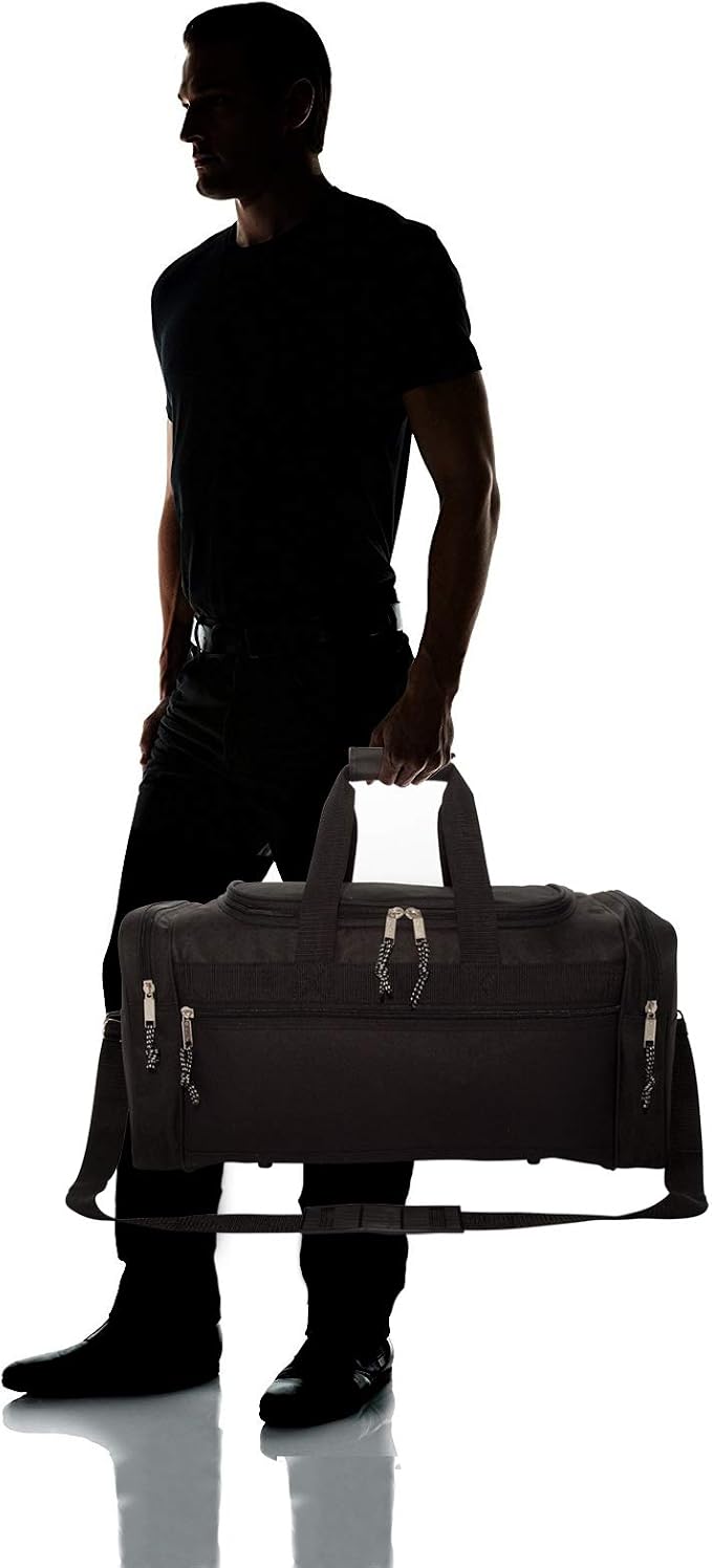 DALIX 21" Blank Sports Duffle Bag Gym Bag Travel Duffel Adjustable Strap in - Image 8