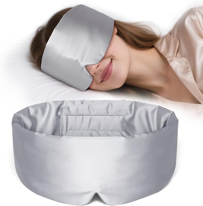 Zenssia Satin Sleep Mask for Women and Men, Lightweight Padded Eye Mask by Zenssia