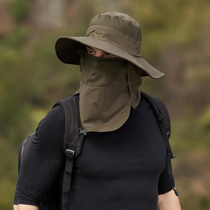 Sun Hats for Men Women Fishing Hat UPF 50+ Breathable Wide Brim Summer UV - Image 4