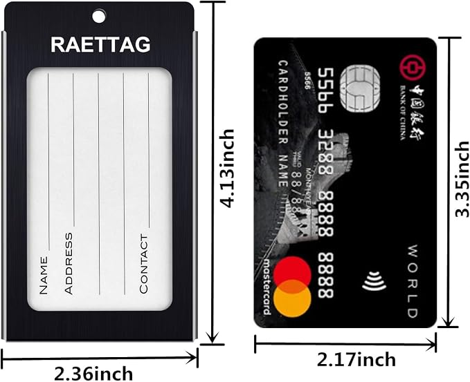 Luggage Tags Metal Suitcase Tags Travel Bag ID Identifier Luggage Tag - Image 4