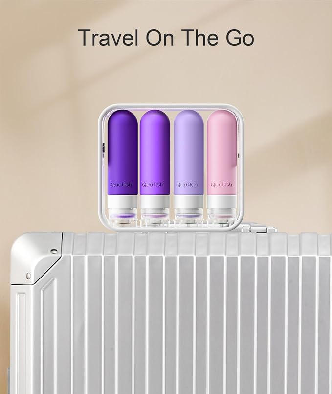 Quatish Travel Bottles for Toiletries, Original Patented Leak Proof Travel Size - Image 6