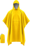 iCreek Hooded Rain Poncho with Pocket Waterproof Lightweight Unisex Raincoat by iCreekoutdoor