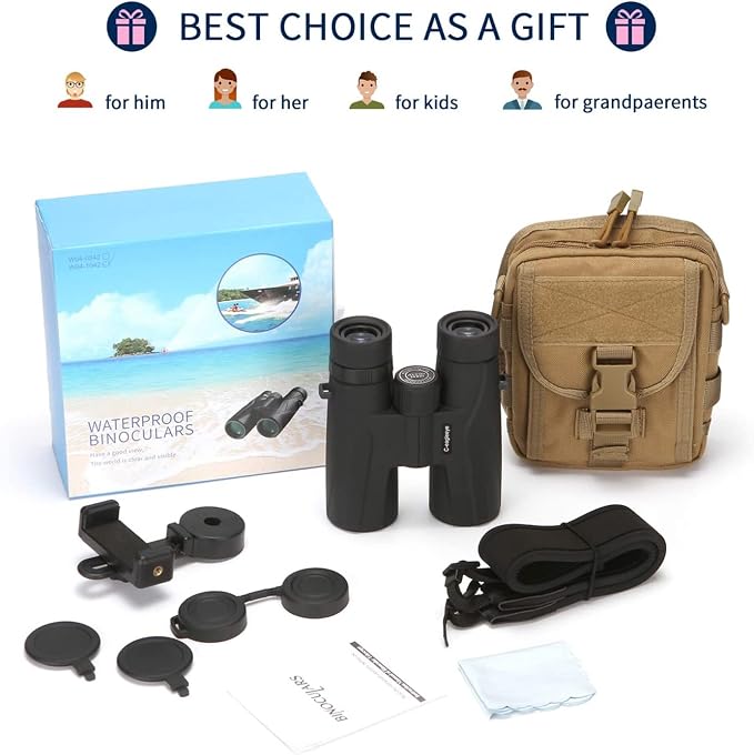 Ceagleeye10x42 Binoculars for Adults, Ipx7 Professional Waterproof and Anti-Fog - Image 6
